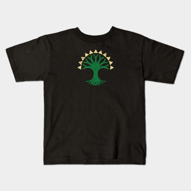 Selesnya Conclave Crest Kids T-Shirt by huckblade